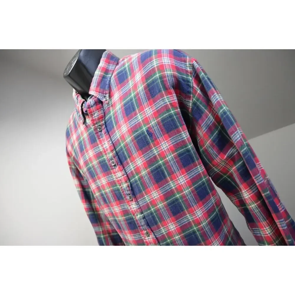 Polo Ralph Lauren Dress‎ Shirt Classic Performance Flannel Plaid Mens Sz 2XL XXL